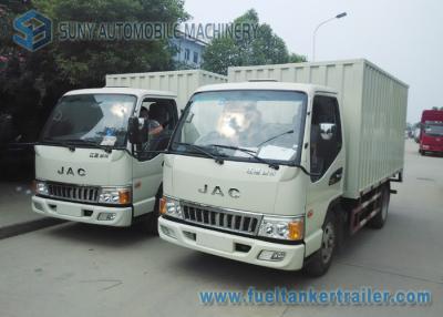 China Motor 95 HP de la capacidad de carga 3,5 T JAC 4x2 Refrigerator Van Truck Light en venta