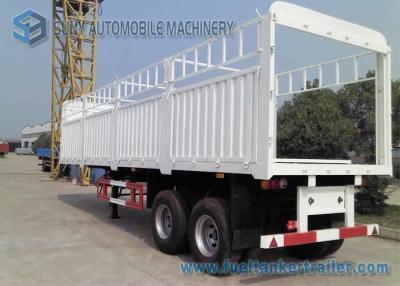 China Load Capacity 30 T 40 T Fenced Flatbed Semi Trailer , 2 axle Truck Length 10 m for sale