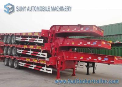 China 3 Axles Heavy Duty Container Flatbed Semi Trailer Length 13 m for sale