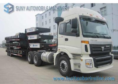 中国 FUWA 13 T 3の車軸トレーラー、低い半ベッドのトレーラーWABCOのABS JOST足 販売のため