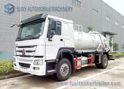 China Tanque de vácuo do caminhão 12000L do petroleiro 4X2 da sução da água de esgoto de SINOTRUK HOWO à venda
