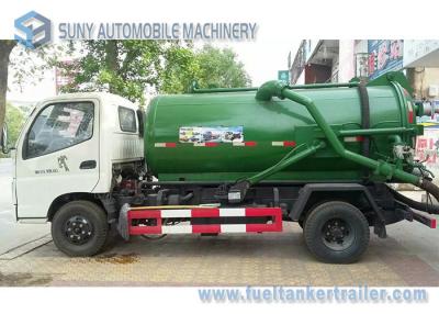 China Camión de petrolero de la succión de las aguas residuales, el tanque séptico del drenaje de la disposición de aguas residuales en venta