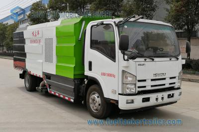 China JAPAN ISUZU Vacuum Suction Dust Truck 700P 190hp Road Cleaning Vehicle 7000L Dry And Wet Street Sweeper Truck for sale