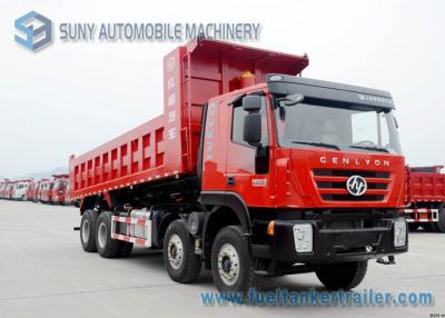 중국 CERSOR 엔진 IVECO HONGYAN GENLYON 8x4 무거운 팁 주는 사람 트럭 50 T 판매용