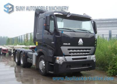 China 420 HP Sinotruk HOWO A7 Tractor Truck Heavy Prime Mover AMT Gearbox Diesel Fuel Type for sale