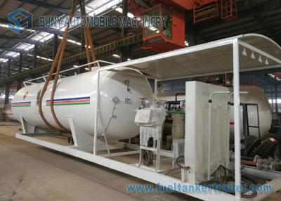 中国 20M3液体のPetro LPGタンク トレーラー、産業のための小さいLPGのスキッドLPGのゲート 販売のため