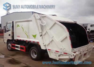China Caminhão de lixo traseiro pequeno 3cbm do carregador dos eixos de KAMA 4*2 2--caminhão do triturador 5cbm à venda
