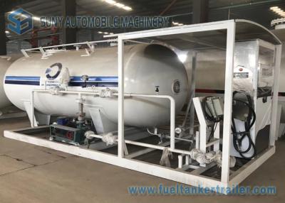 China Mobile LPG Transport Tank Bower Skid Station For Refilling LPG To LPG Cylinder for sale