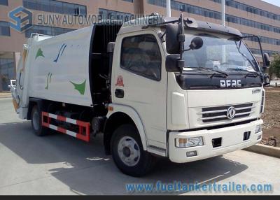 China 4cbm--tanque de aço carbono do chassi 4x2 Q235 de Dongfeng do caminhão do compressor do lixo 6cbm à venda