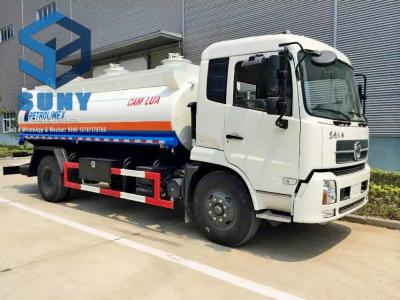 China 12000 litros de aceite del tanque del camión 190 de los caballos de fuerza DONGFENG 4x2 de carbono del acero del combustible de vehículo del petrolero en venta