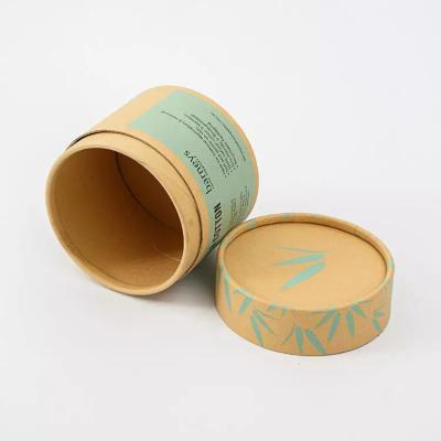 China Biodegradable Empty Cylinder Kraft Paper Tubes for Tea Cosmetic Paper Packaging Tubes for sale