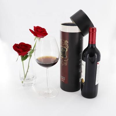 China Matt Black Cardboard Wine Tube Multiusage Luxury Rigid ODM Available for sale