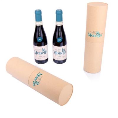 China CMYK Corrugated Wine Gift Boxes , Champagne Wine Tube Gift Box for sale