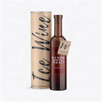 China Liquor Cardboard Wine Tube Hotstamping For Glass Bottle Packaging for sale