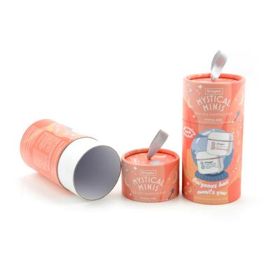 China CMYK Cardboard Paper Tube Cosmetic Packaging Shampoo Round Tube ODM Available for sale