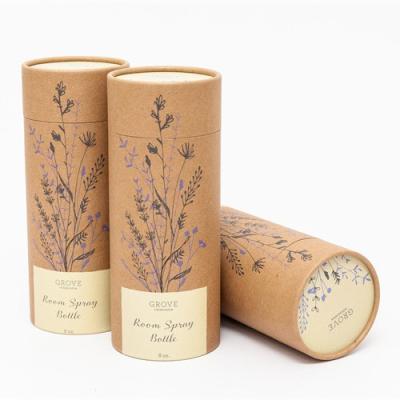 China UV Processed Biodegradable Paper Tubes Embossed For Deodorant for sale