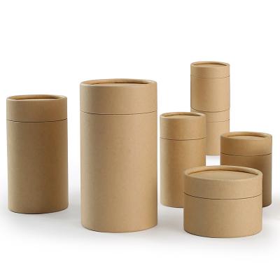 China Personalized Cardboard Tube Packaging With Lid UV Coating Embossing for sale