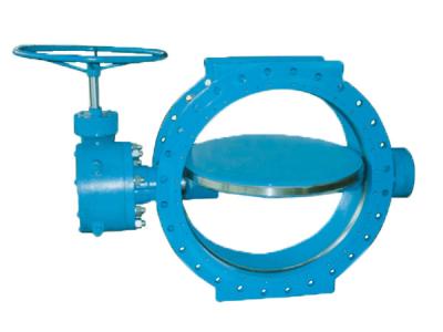 China SUFA Brand Large Water Butterfly Valve Manual Double Flanged Metal To Metal Seated for sale