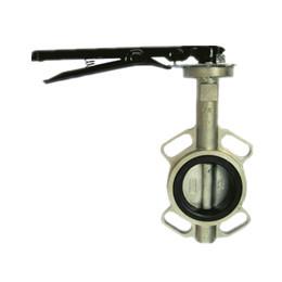 China Metal Seal Stainless Steel Body Butterfly Valve Disc Standard With Handle for sale