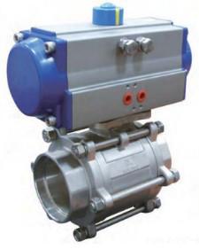 China CF8M Socket Weld Pneumatic Operated Valve Pneumatically Operated Control Valve for sale