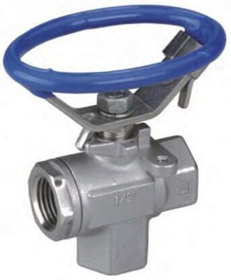 China Screwed End 1500WOG Flanged Ball Valve Blow - Out Proof Stem Design for sale