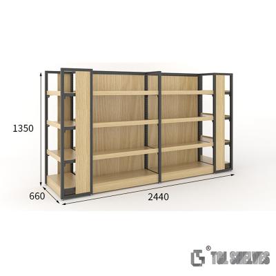 China 5 Layers Convenience Store Shelves , Retail Metal Shelves 50-70KG Load Capacity for sale