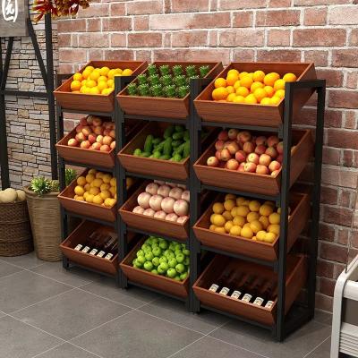 China Powder Coating Fruit And Vegetable Rack For Shop ODM ISO 9001 for sale