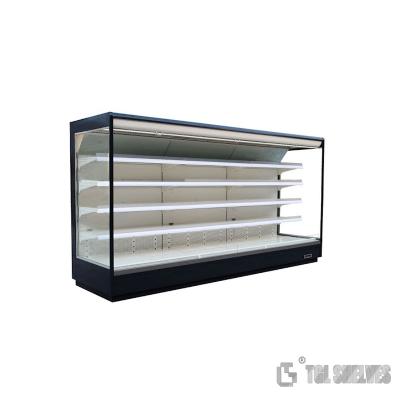 China TGL Commercial Display Freezer , Open Air Beverage Cooler 0-10degree Temperature for sale
