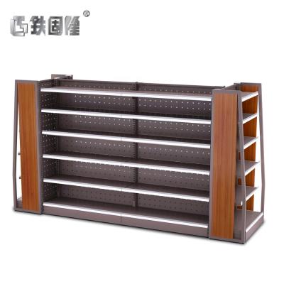 China Coffee Color Convenience Store Display Shelves 30kg-50kg for each Layer 900mm Length for sale