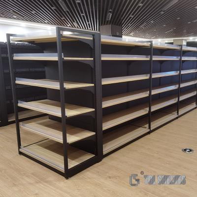 China Grocery Display Racks And Shelves For Supermarket 600×1300mm Double Side for sale