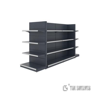 China Double Sided Convenience Store Display Shelves Supermarket Shelving for sale