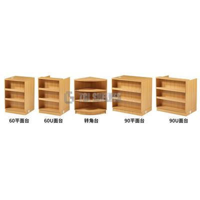China 60cm width Retail Check Out Counter , ODM Store Cashier Counter 90cm height for sale