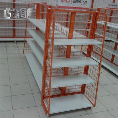 China Net Backplane Wire Supermarket Display Shelf 1350mm height For Retail for sale