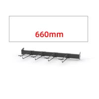 China Tube Bar Long Pegboard Hooks Black 660mm 920mm Size Zinc Chrome Surface for sale