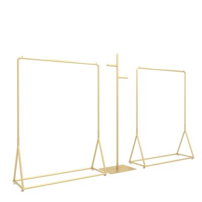 China OEM Clothes Display Hanger Stand Shinny Brushed Electroplated Polished Surface for sale
