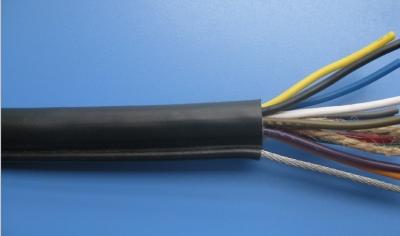 China Round Crane Control Cable with Steel Supporting RVV(1G)  RVV(2G) for sale