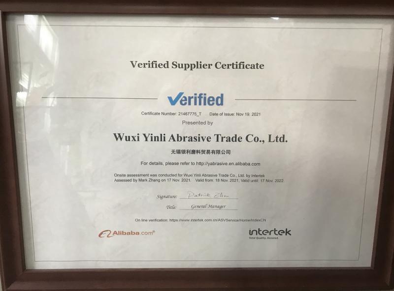 - Wuxi Yinli Abrasive Trade Co., Ltd.