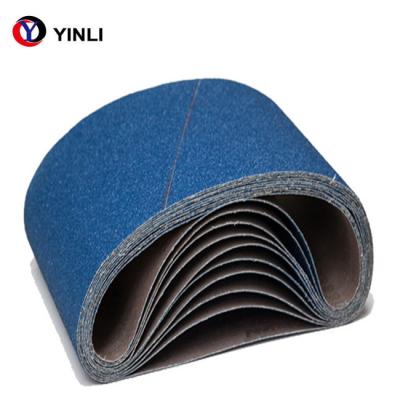 China Yinli Brand Good Quality 200*750mm Abrasive Polishing Zirconia Flooring Sanding Belt Zirconia Za Material Sanding Belt M for sale
