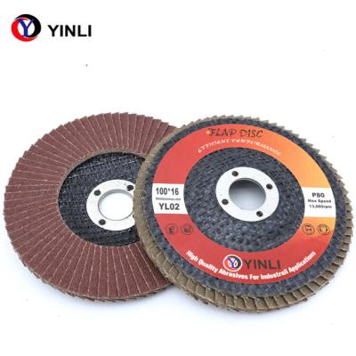 China T27 Type Aluminum Flap Dis , 60 Grit Flap Disc 100mm For Metal for sale