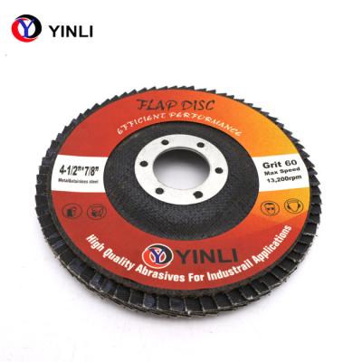 China Calcined Aluminum Oxide 125 Mm 5 Inch Flap Disc For Polishing Metal And Wood for sale