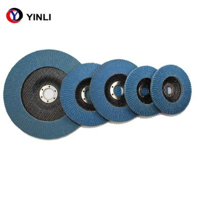China 4 Inch 100mm Zirconia Flap Disc For Metal And Stainless Steel Polishing for sale