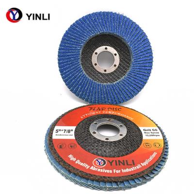 China 6 Inch 150mm Zirconia Flap Disc T27 T29 With Plastic Backing for sale