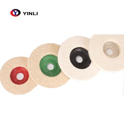 China 8mm Stainless Steel Wool Felt Polishing Wheel For Angle Grinder for sale