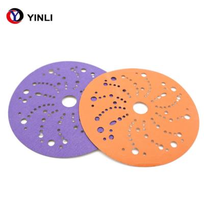 China Ceramic 6 Inch 600 Grit Sanding Disc 17 Holes For Polishing Furniture for sale