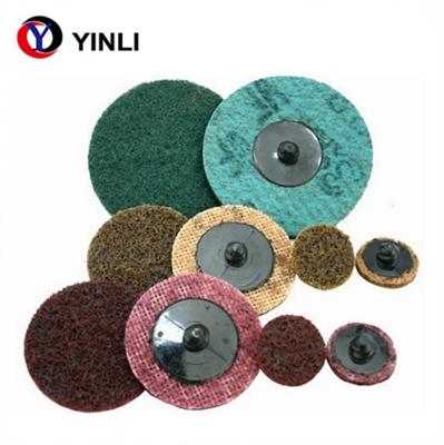 China 25mm 50mm 75mm Type R Sanding Dis 40 Grit Sanding Disc Non Woven for sale