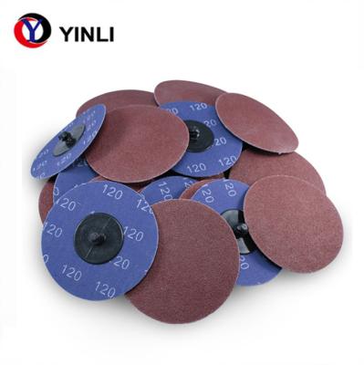 China 3 inch 75mm Quick Change Sanding Discs Set With Tray And 1/4