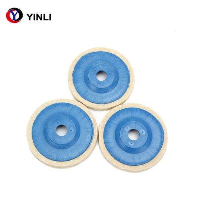 China Hard Density Natural Wool Felt Wheel 10mm Thickness For Drill for sale