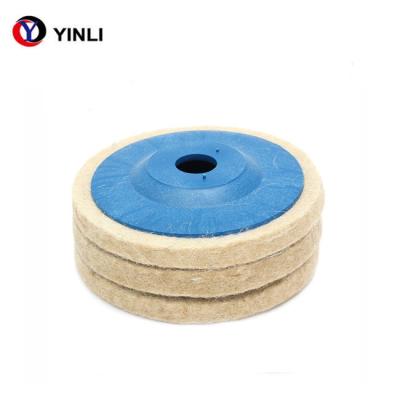 China 125mm 5 Inch Glass Edge Polishing Wheel Industrial Blue Color for sale
