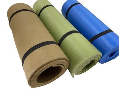 China Unisex Yoga Exercise Mat Thick Non Slip Fitness Mats With Elastic Strap for sale
