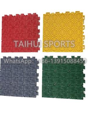 China Indoor / Outdoor Basketball Court Tiles , PP Interlocking Sports Flooring Tiles for sale